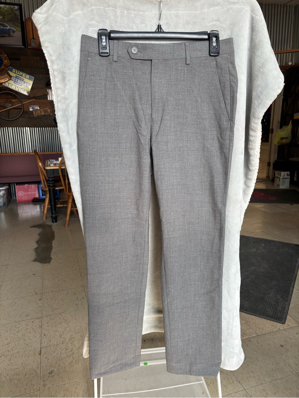 Calvin Klein Gray Dress Pants - Straight Leg